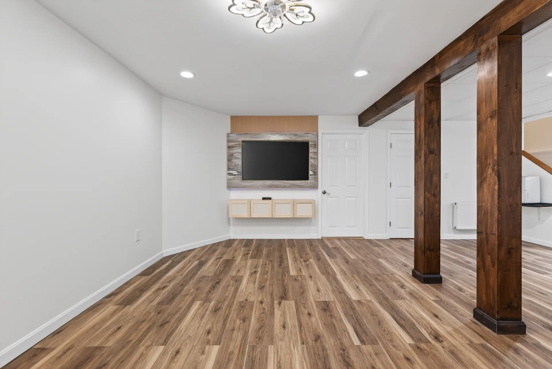 Lower-level media area