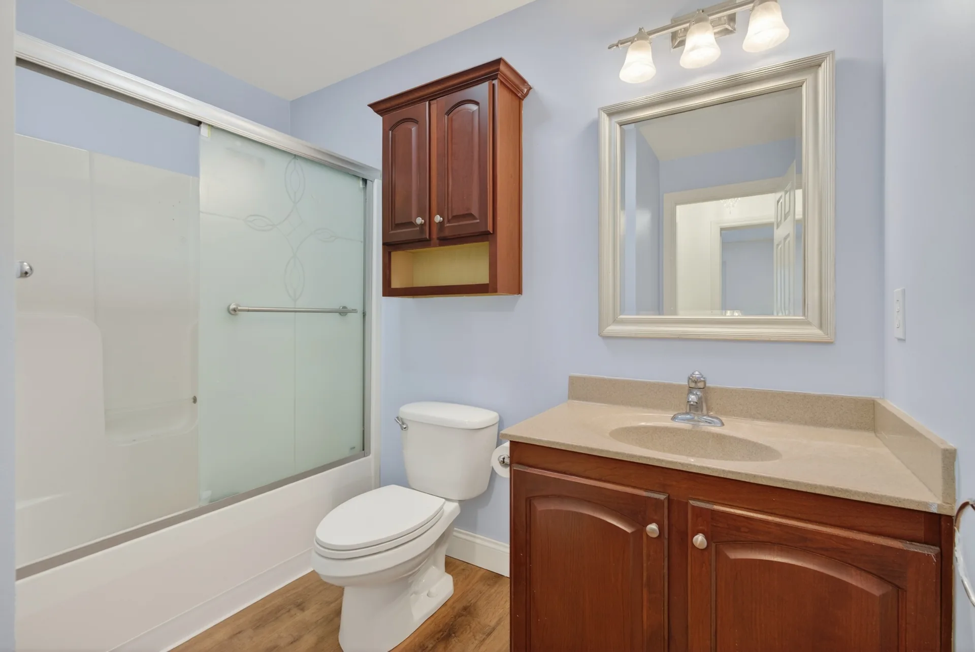 Full bath with tub and shower